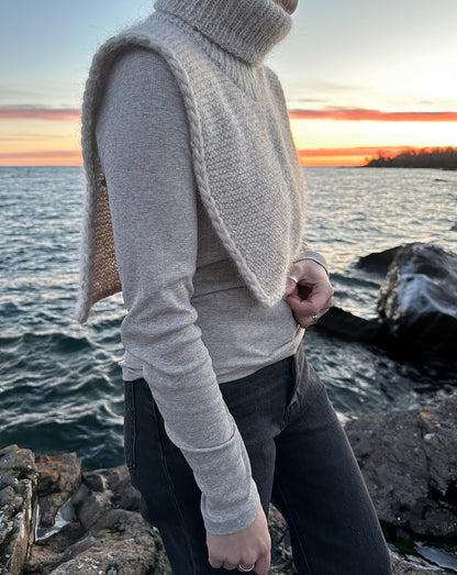 Autumn Tales Cowl | schlicht und warm aus Plötulopi von Lopi Island und Tynn Silk Mohair von Sandnes