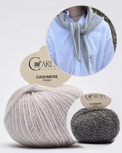 Phoebe Scarf | super einfach aus Classic Cashmere von Cardiff Cashmere