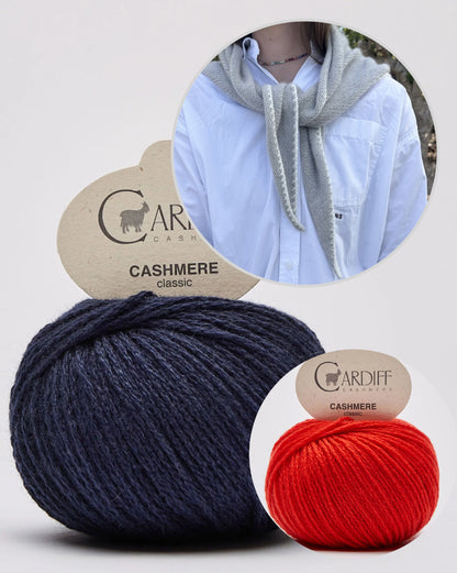 Phoebe Scarf | super einfach aus Classic Cashmere von Cardiff Cashmere