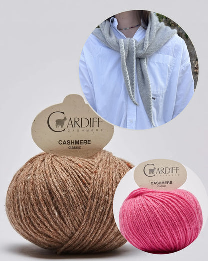 Phoebe Scarf | super einfach aus Classic Cashmere von Cardiff Cashmere