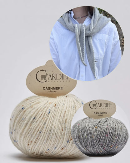 Phoebe Scarf | super einfach aus Classic Cashmere von Cardiff Cashmere