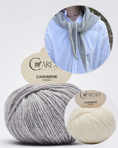 Phoebe Scarf | super einfach aus Classic Cashmere von Cardiff Cashmere