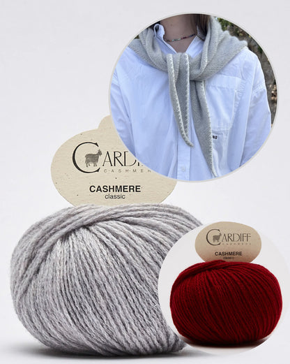 Phoebe Scarf | super einfach aus Classic Cashmere von Cardiff Cashmere