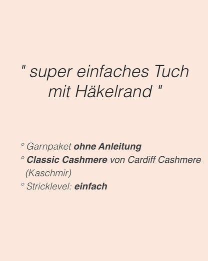 Phoebe Scarf | super einfach aus Classic Cashmere von Cardiff Cashmere