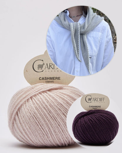 Phoebe Scarf | super einfach aus Classic Cashmere von Cardiff Cashmere