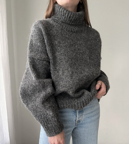 Winters Pullover | warmer Rollkragenpullover aus Lettlopi und Einband von Lopi Island