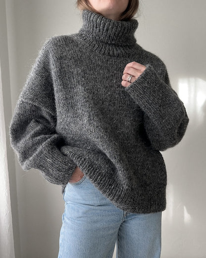 Winters Pullover | warmer Rollkragenpullover aus Lettlopi und Einband von Lopi Island