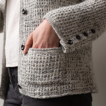 Paris Loop Cardigan | elegante Jacke aus Alpaca Fino und Alpaca Lace von Pascuali