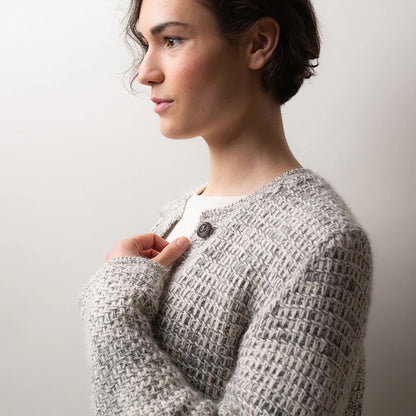 Paris Loop Cardigan | elegante Jacke aus Alpaca Fino und Alpaca Lace von Pascuali