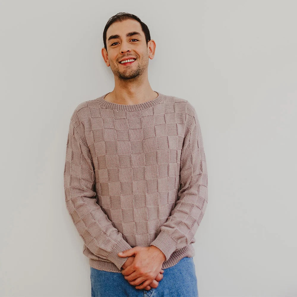 Camilo Pullover | feines Schachbrettmuster aus Cumbria von Pascuali