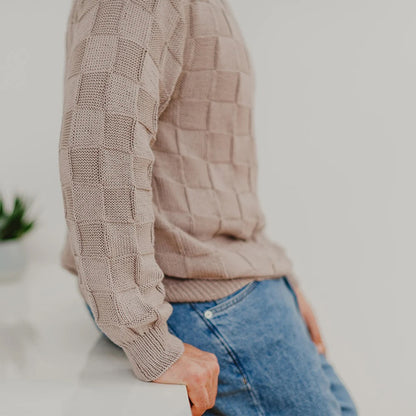 Camilo Pullover | feines Schachbrettmuster aus Cumbria von Pascuali