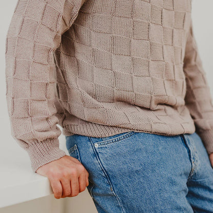 Camilo Pullover | feines Schachbrettmuster aus Cumbria von Pascuali