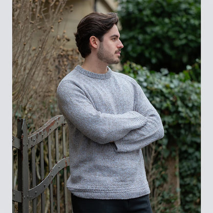 Granite Line Sweater | light melange effect made from Puno and Suave by Pascuali