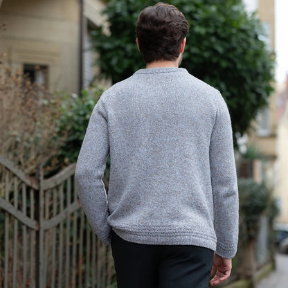 Granite Line Sweater | light melange effect made from Puno and Suave by Pascuali