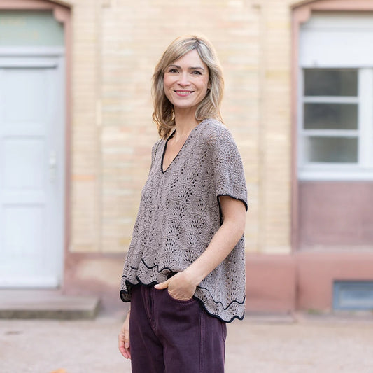 Oyster Shirt | feines Wellenmuster aus Arctic Pearl von Pascuali