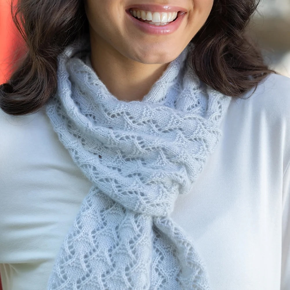 Snowscape'i sall | õrn muster Pascuali Cashmere Lace'ist
