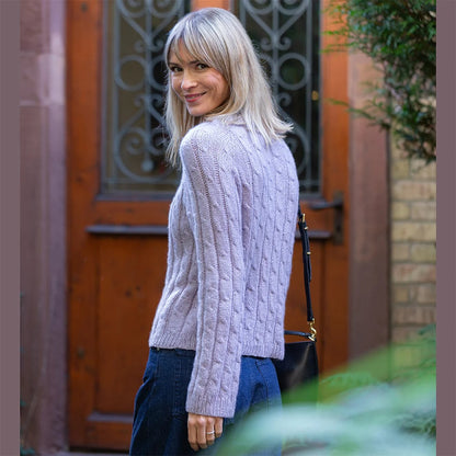 Twisted Air Sweater | feines Zopfmuster aus reinem Cashmere Delizia von Pascuali