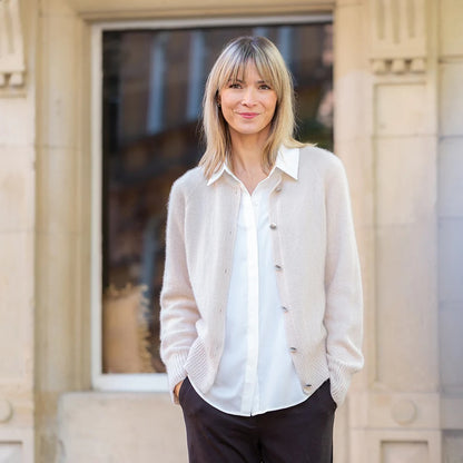 Velvet Line Cardigan | zarte Kaschmirjacke aus Bio Cashmere 6/28 von Pascuali