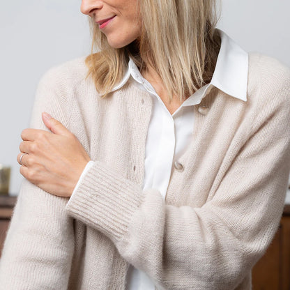 Velvet Line Cardigan | zarte Kaschmirjacke aus Bio Cashmere 6/28 von Pascuali