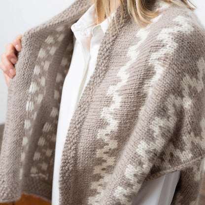 Zigzag Cape | Norwegermuster aus Babyalpaca Los Andes