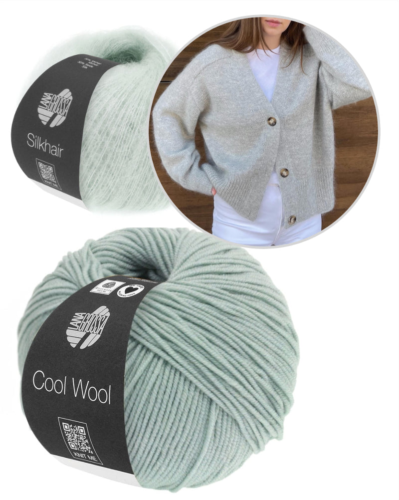 Paul Cardigan von Moreca Knit mit Cool Wool und Silkhair von Lana Grossa 16