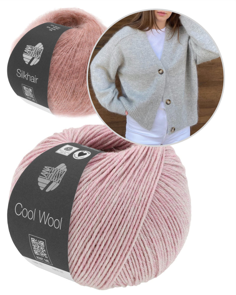 Paul Cardigan von Moreca Knit mit Cool Wool und Silkhair von Lana Grossa 14