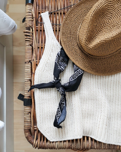 Lucca Hat | sommerlicher Hut gehäkelt aus Ecco Vita Raffia