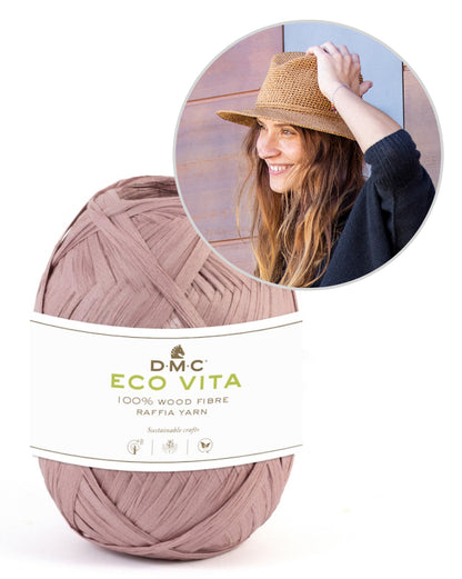 Lucca Hat | sommerlicher Hut gehäkelt aus Ecco Vita Raffia