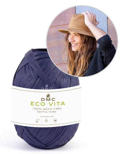 Lucca Hat | sommerlicher Hut gehäkelt aus Ecco Vita Raffia