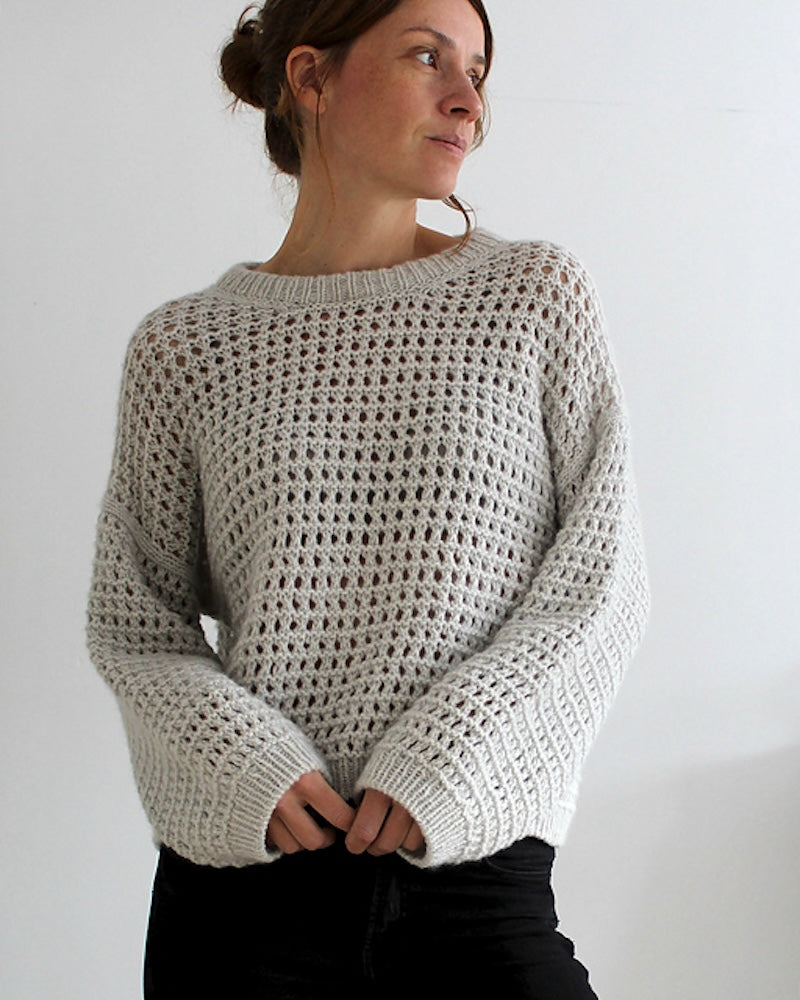 Paula-m Mesh Sweater aus Tykk Line von Sandnes Garn 1