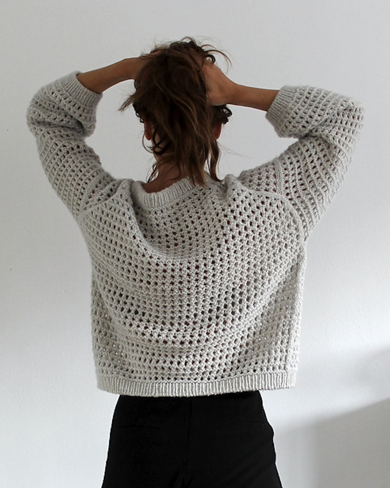 Paula-m Mesh Sweater aus Tykk Line von Sandnes Garn 3