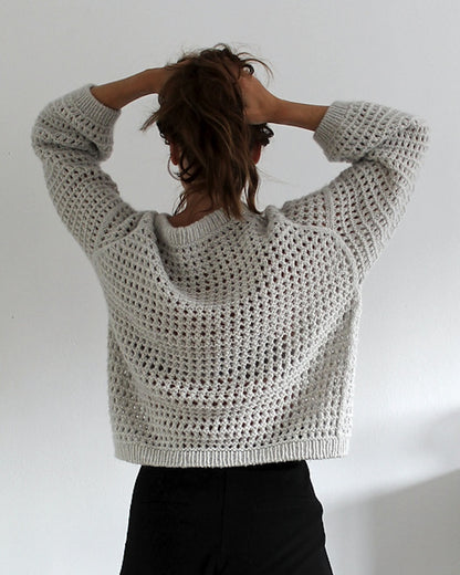 Paula-m Mesh Sweater aus Tykk Line von Sandnes Garn 3