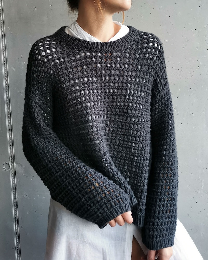 Paula-m Mesh Sweater aus Tykk Line von Sandnes Garn 7