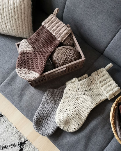 Nikolaus Strumpf | weihnachtlich aus Fritidsgarn von Sandnes Garn