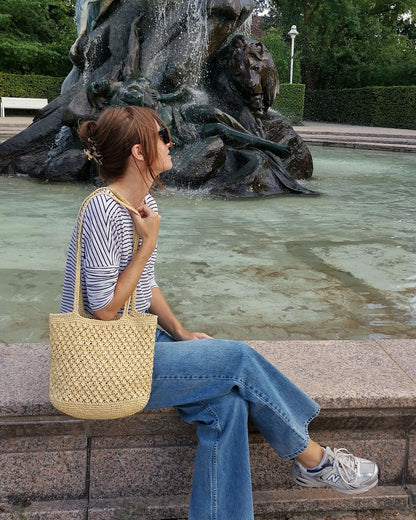 Riviera Bag von Paula-m mit Papyrus von Kremke Soul Wool 3