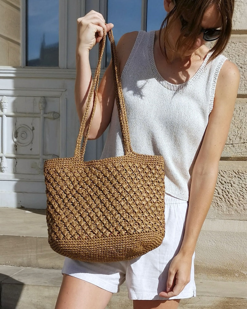 Riviera Bag von Paula-m mit Papyrus von Kremke Soul Wool 4