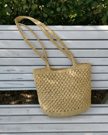 Riviera Bag von Paula-m mit Papyrus von Kremke Soul Wool 5