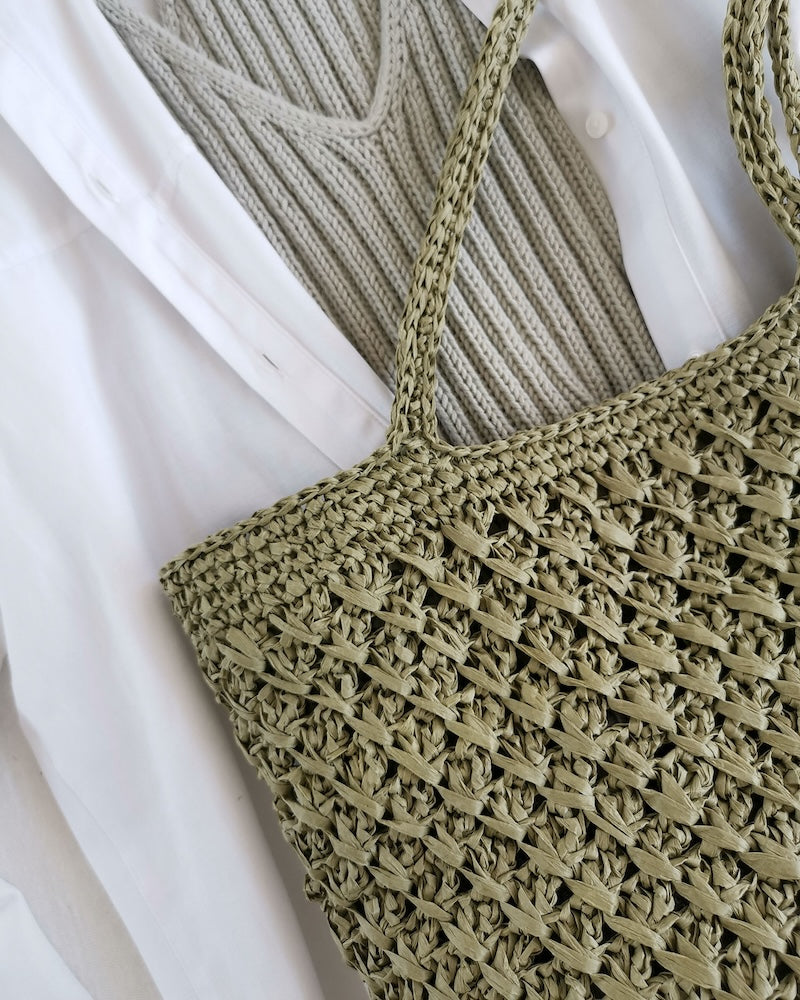 Riviera Bag von Paula-m mit Papyrus von Kremke Soul Wool 8