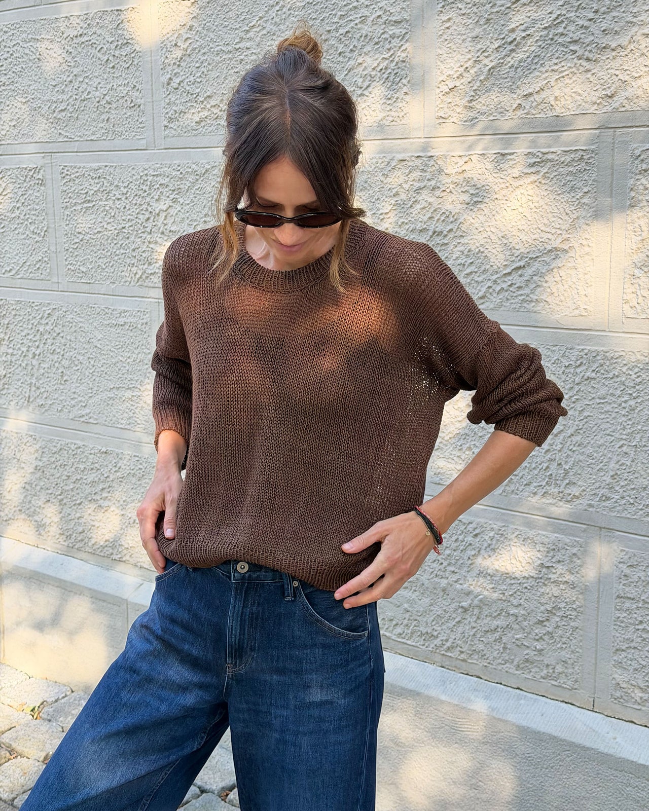 Maglione di fine estate | trasparente e delicato in Linen Bloom di Pascuali