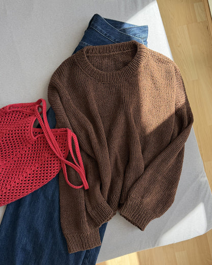 Maglione di fine estate | trasparente e delicato in Linen Bloom di Pascuali