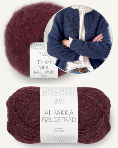 Peacock Cardigan | romantisches Muster aus Alpakka Folgetrad und Tynn Silk Mohair