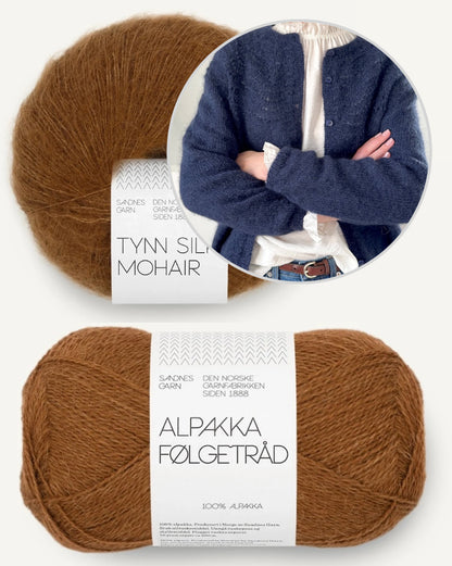 Peacock Cardigan | romantisches Muster aus Alpakka Folgetrad und Tynn Silk Mohair
