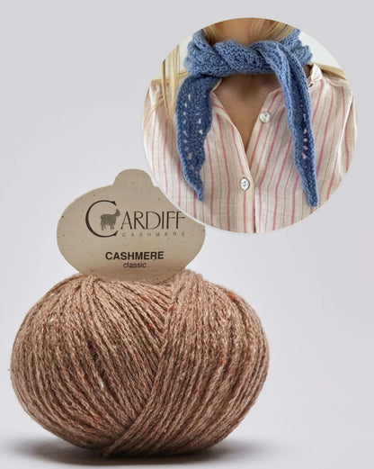 Peacock Scarf | zartes Muster aus Cashmere Classic von Cardiff