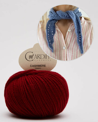 Peacock Scarf | zartes Muster aus Cashmere Classic von Cardiff