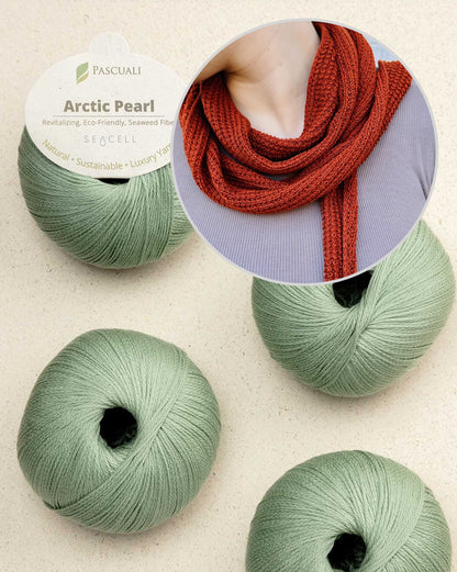 Pearl Summer Scarf | zartes Sommertuch aus Arctic Pearl von Pascuali
