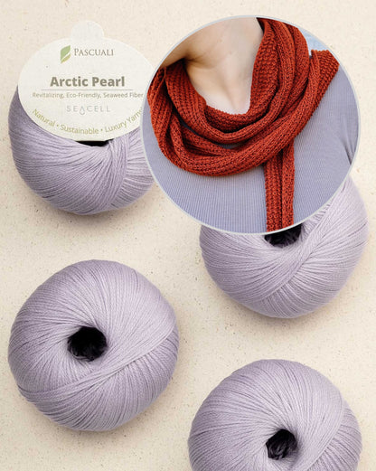 Pearl Summer Scarf | zartes Sommertuch aus Arctic Pearl von Pascuali