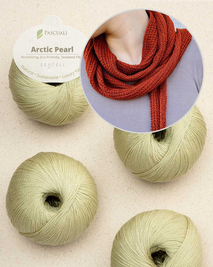 Pearl Summer Scarf | zartes Sommertuch aus Arctic Pearl von Pascuali