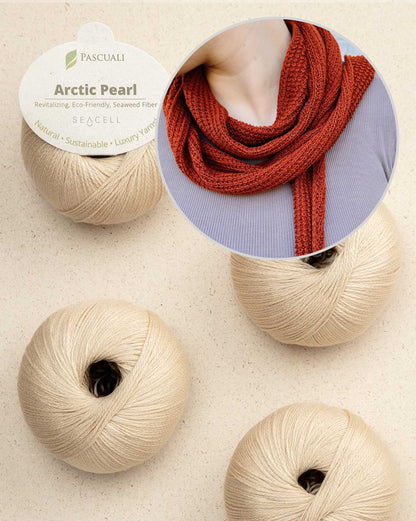 Pearl Summer Scarf | zartes Sommertuch aus Arctic Pearl von Pascuali