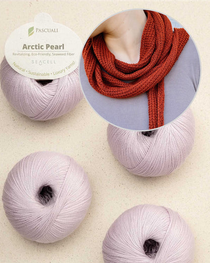 Pearl Summer Scarf | zartes Sommertuch aus Arctic Pearl von Pascuali