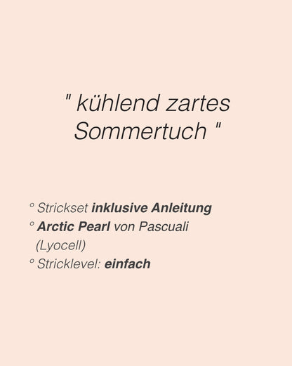 Pearl Summer Scarf | zartes Sommertuch aus Arctic Pearl von Pascuali